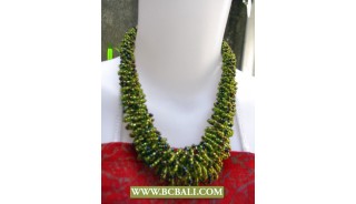 Green Chockers Squins Necklace Corn Fashion